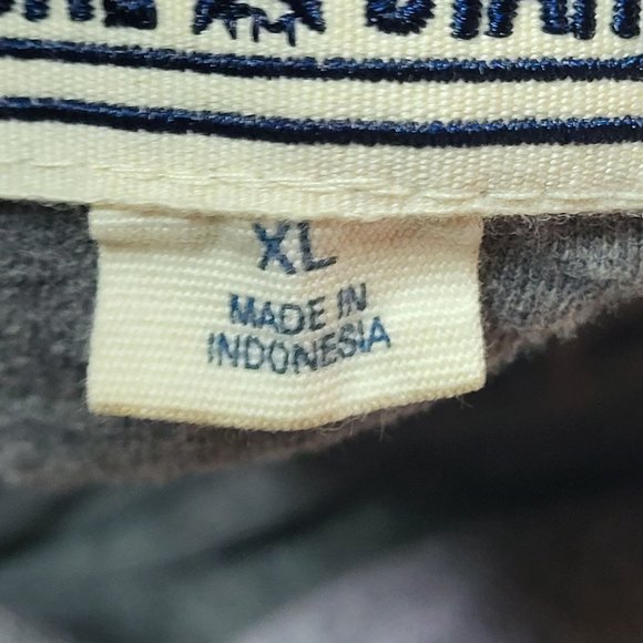 Converse One Star Jacket Men's Extra Large XL Grey Full Zipper 2 Pockets Vintage - Picture 6 of 13